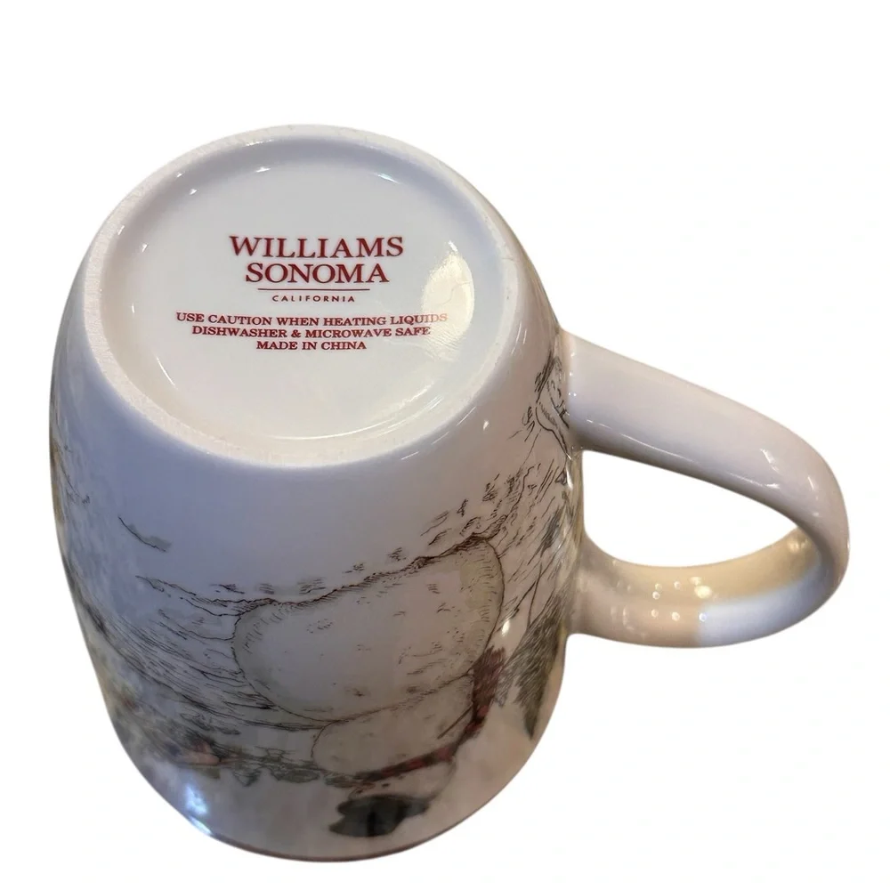 RARE Circa~2004 Williams Sonoma Snowman Coffee Mug Cocoa Mug 14oz NWOT